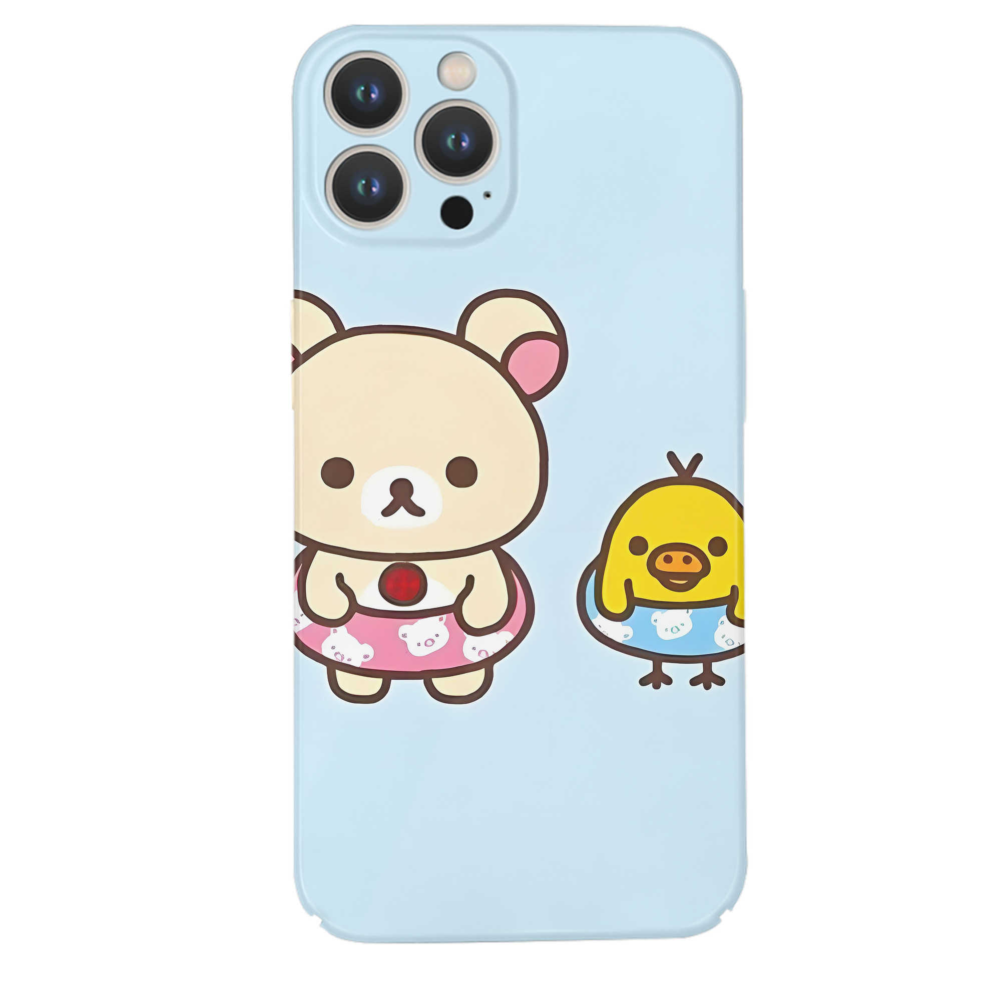 （画像用） リラックマ リラックマ キイロイトリ Rilakkuma Korilakkuma Kiiroitori 【iPhone 14シリーズ対応】ハードケース